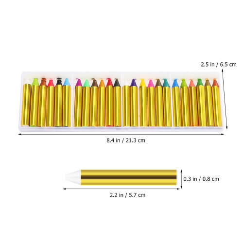 1 Box Face Paint Crayons 24 Colors For Cosplay Makeup 1
