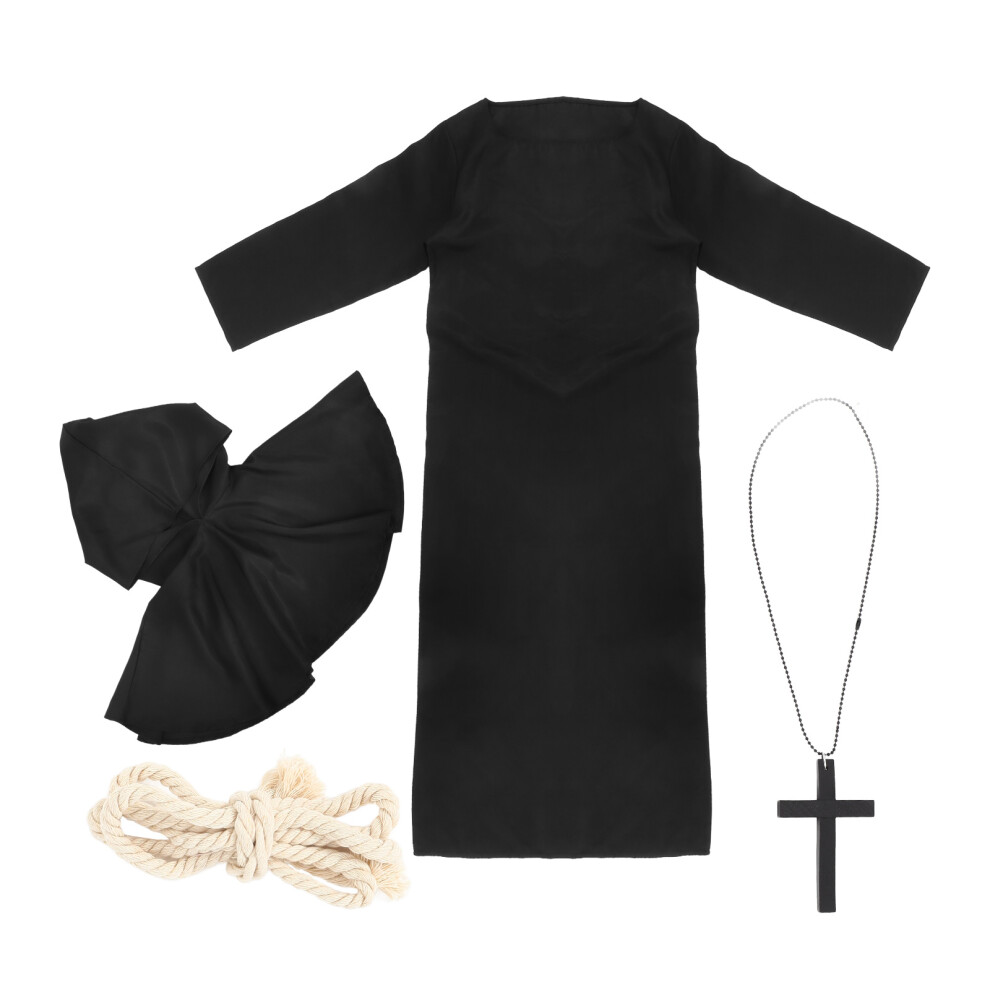 Koszula KapłAna Mnicha Z Kapturem Halloween Czarodzieja Xl-image