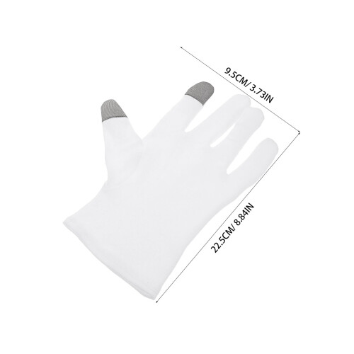 2 De Luvas De Algodão Hidratantes Para Com Touchscreen 1
