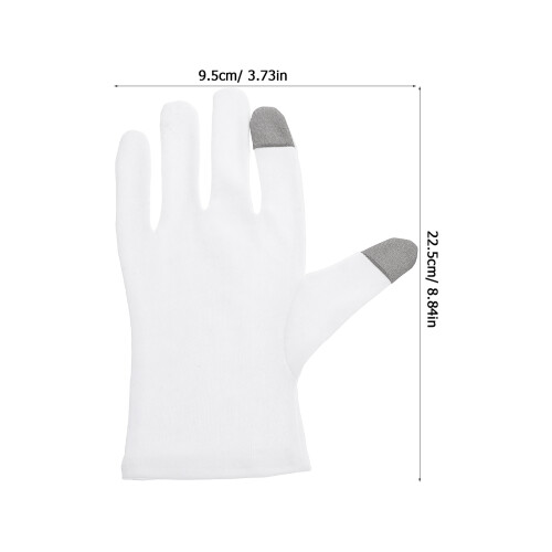 2 De Luvas De Algodão Hidratantes Para Com Touchscreen 2