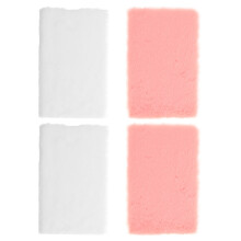4 Stuks Poppenhuis Miniatuur Vloerkleed Pluizig Decoratie