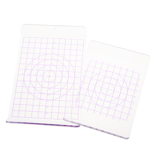 2Pcs Rolamento Acrílica Transparente Canto Arredondado