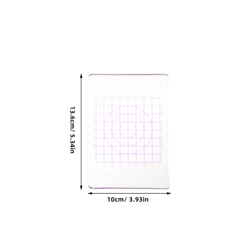 2Pcs Rolamento Acrílica Transparente Canto Arredondado 2