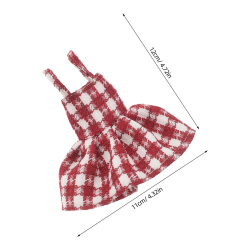 Vestido De Natal Para Com Xadrez Vermelha E Alças 2