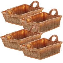 4 Per Casa Delle 1/12 Con Frutta E In Resina