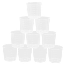100 Unidades 30Ml Graduados Plástico Transparente Para Misturar