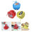 3Pcs Educativos Infantil Com Chocalho De Animais 5