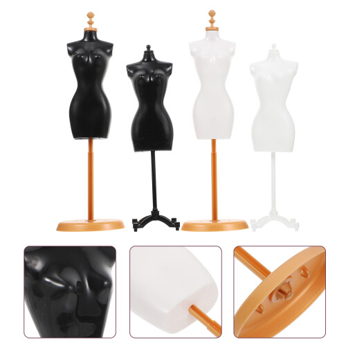 4Pcs Suporte Para De Forma De Vestido Mini Manequim 2
