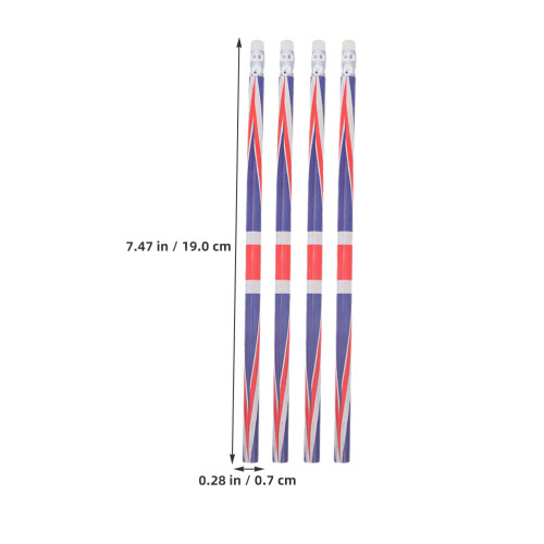 36 Pcs Lápis Com Borracha Do Unido 7,5" Para 2