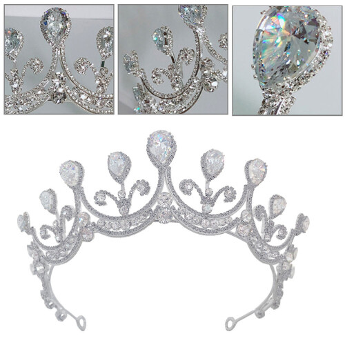 Bridal Zircon Huvudprydnad Bröllops Håraccessoar