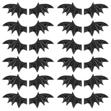40Pcs Fladdermusvinge Prydnads Huvudband Kläder Diy Applikation