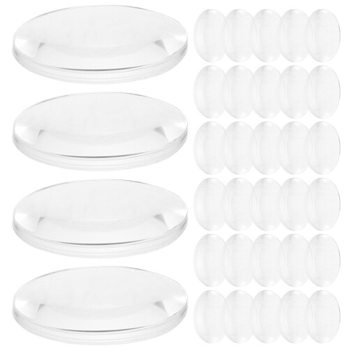 50Pcs Transparent Lins För Fysikundervisning Och Experiment