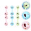 6Pcs Rattle Leksaker Hantel Grepp Utbildande Lekskak 2