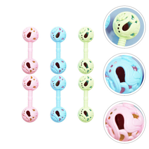 6Pcs Rattle Leksaker Hantel Grepp Utbildande Lekskak 1