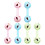 6Pcs Rattle Leksaker Hantel Grepp Utbildande Lekskak 3