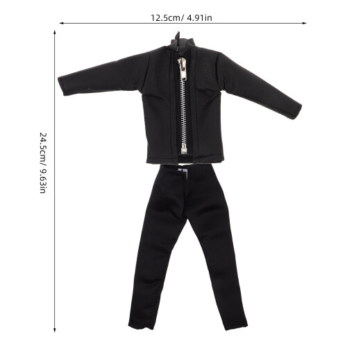 Conjunto De Roupas De Menino Para Com Jaqueta E Calça Pu 30Cm 2