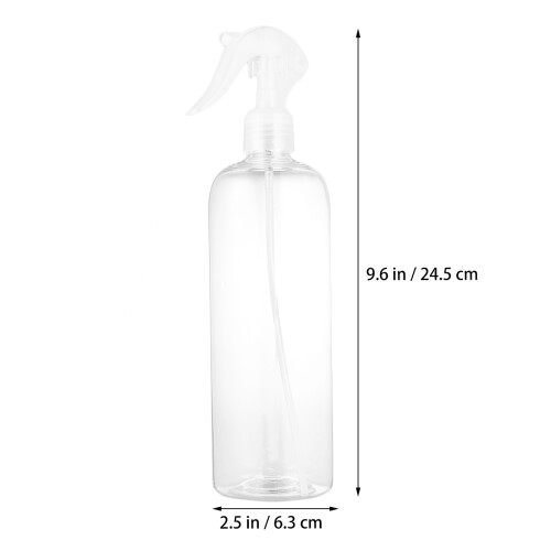 3Pcs 500Ml Garrafa Pulverizadora Plástica Transparente 1