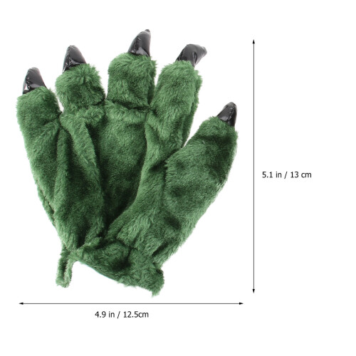 1 Par Dinosaurieklonhandskar, Varm Plusschduks 1