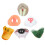 1 Set Halloweens Kostym Näsa Mask Accessoar Simulerad Rekvist 10