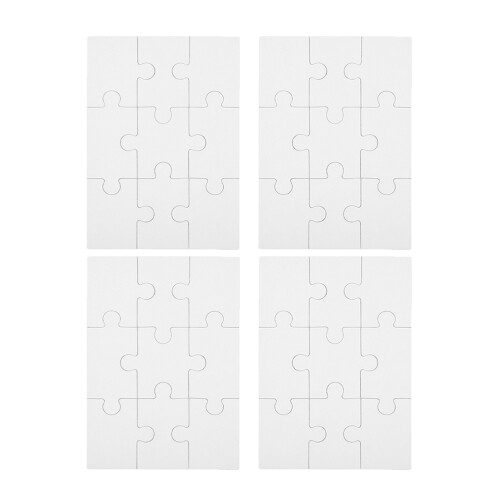 4 Ark Blank Pusselbitar Sublimeringsvärmeöverföring Rektangulära 1