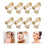 8Pcs Clip-On Örhängesbas -Genomstuckna Örhängesklockor Diy 3