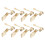 8Pcs Clip-On Örhängesbas -Genomstuckna Örhängesklockor Diy 4