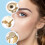 8Pcs Clip-On Örhängesbas -Genomstuckna Örhängesklockor Diy 9