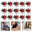 25 Pcs PVC-Simulering Ladybug Modell Leksak 9
