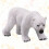 1 Miniatura De Urso Polar Plástico Para Decoração 3