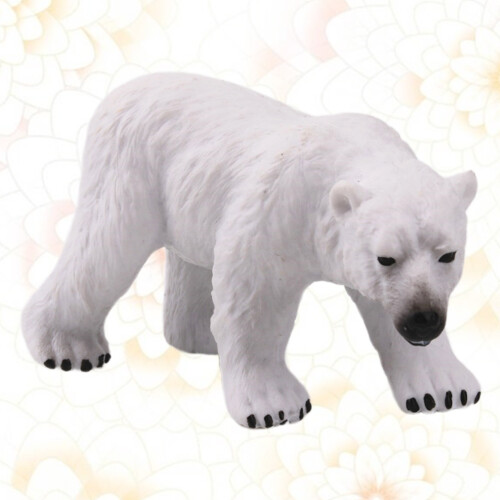 1 Miniatura De Urso Polar Plástico Para Decoração 2