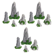 12Pc Miniatyrträdgårdstillbehör Realtistisk Design För Inomhusbruk