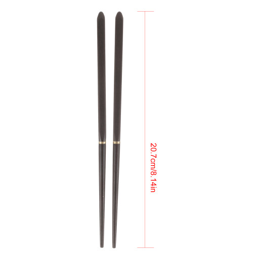 1 Par Återanvändbara Fällbara Chopsticks Väska 1