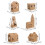 6Pcs Papphus För Barn: Diy Miniatyrstuga Av Papper 3