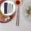 1 Par Återanvändbara Fällbara Chopsticks Väska 11