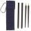 1 Par Återanvändbara Fällbara Chopsticks Väska 3