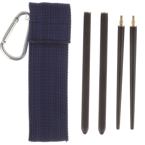 1 Par Återanvändbara Fällbara Chopsticks Väska 2