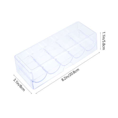 1 Styck Transparent Förvaringslåda För Spelkort Och 1