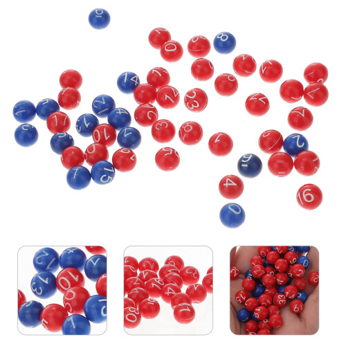 49 Delar Plast Lottodragningsspel Bollar Nummerbollar 2