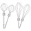 4Pcs Handmixer : Rostfritt För Bakning, Lagning, Grädd 1