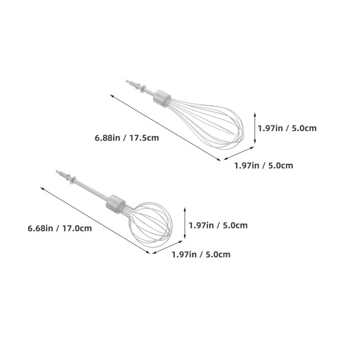 4Pcs Handmixer : Rostfritt För Bakning, Lagning, Grädd 1