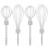 4Pcs Handmixer : Rostfritt För Bakning, Lagning, Grädd 11