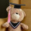 Graduation Kostym Plushbjörn Klädset Mössa 5