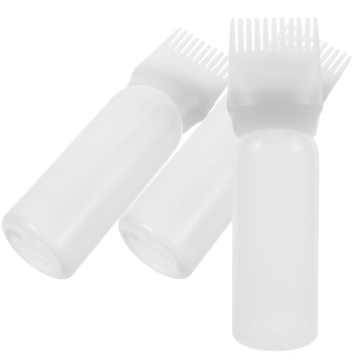 3Pcs Rotkam Applikatorflaska, Hårolja, Hårfärg 2