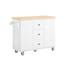 SoBuy Wall Mounted Coat Rack & Cabinet, Hevea Wood