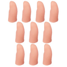 10Pcs Fingerfästen Leksaker Falska Fingrar Tumfäste Leksak (Hudfärg)