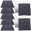 Removable Floor Tile Decals Dark Grey Easy To Clean 10pcs 10