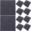 Removable Floor Tile Decals Dark Grey Easy To Clean 10pcs 2