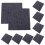 Removable Floor Tile Decals Dark Grey Easy To Clean 10pcs 4