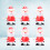 6Pcs Santa Claus Vindsupp Leksaker Julklapp 6
