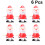 6Pcs Santa Claus Vindsupp Leksaker Julklapp 8